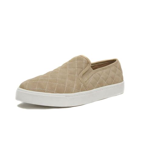 taupe slip on sneakers